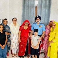 Rajasthan: Air Chief Marshal AP Singh meets late Sgt Surendra Kumar's family