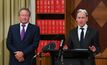 Andrew Forrest and federal health minister Greg Hunt