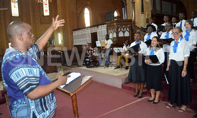 Kampala singers perform Chilcott's Jazz mass Kampala singers perform Chilcott's Jazz mass