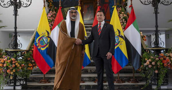 Crown Prince of Abu Dhabi, President of Ecuador discuss strengthening bilateral cooperation, as Comprehensive Economic Partnership Agreement announced
