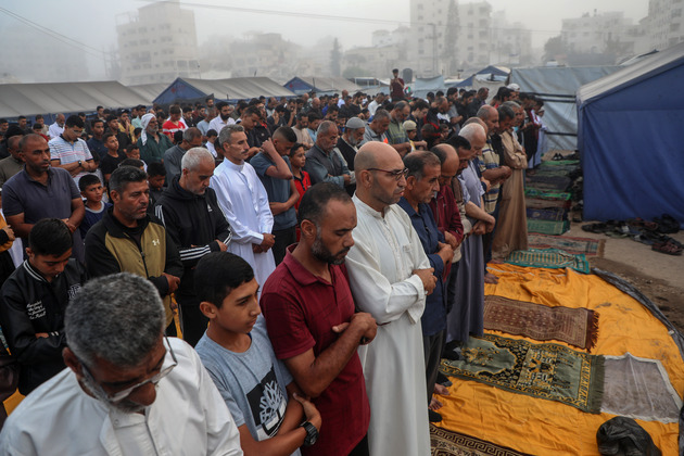MIDEAST-GAZA CITY-EID AL-ADHA-PRAYER