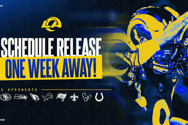 Rams' 2025 schedule reveal one week away