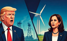 Donald Trump and Kamala Harris se enfrentam em disputa acirrada