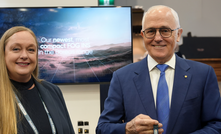 Michelle Toscan (left) with Malcolm Turnbull.