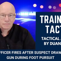 Lessons from a foot pursuit- Officer's response to armed suspect
