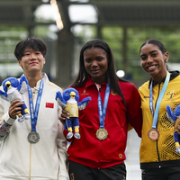 (SP)GERMANY-BOCHUM-RHINE-RUHR 2025-FISU WORLD UNIVERSITY GAMES-ATHLETICS-AWARDING CEREMONY