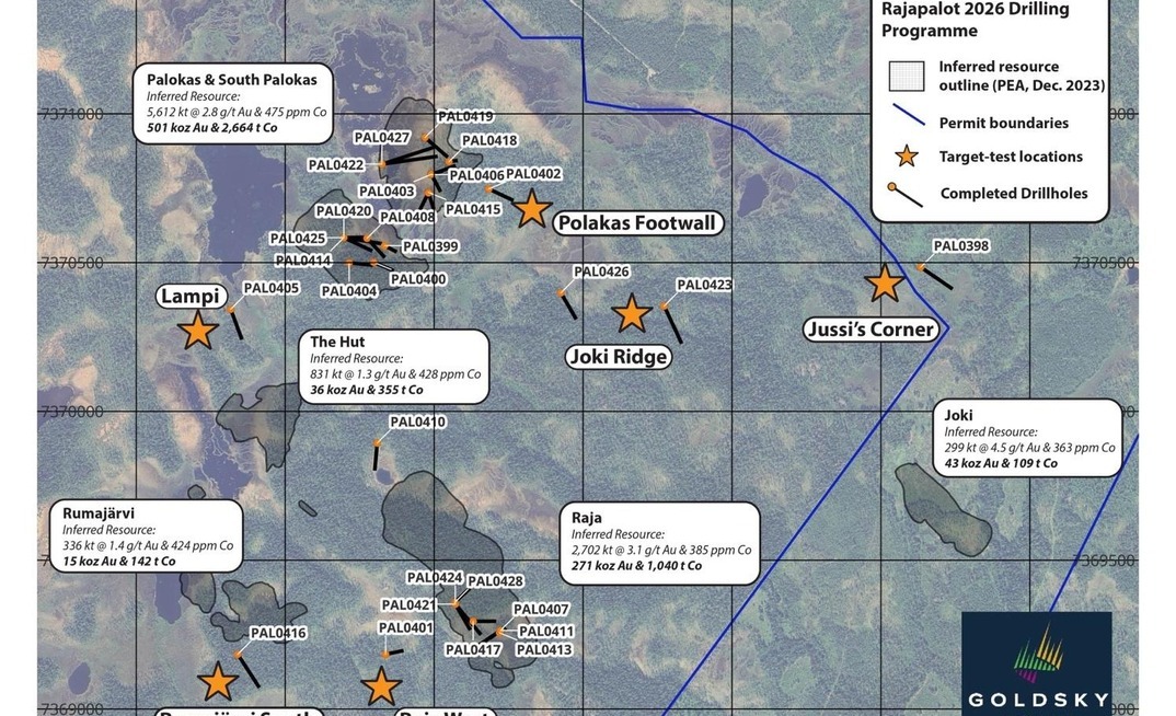  6,073m of drilling has been completed from 31 drillholes