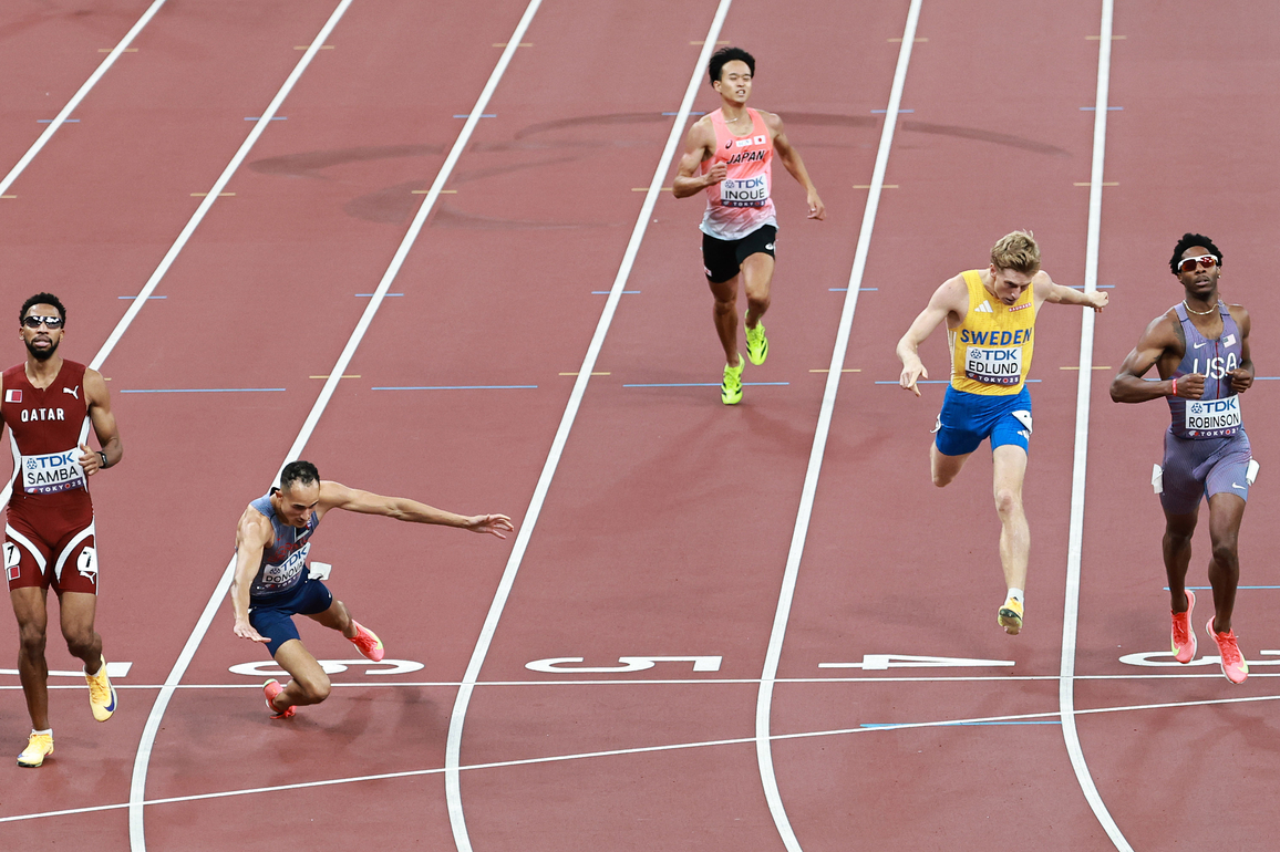 (SP)JAPAN-TOKYO-ATHLETICS-WORLD ATHLETICS CHAMPIONSHIPS-MEN'S 400M HURDLES
