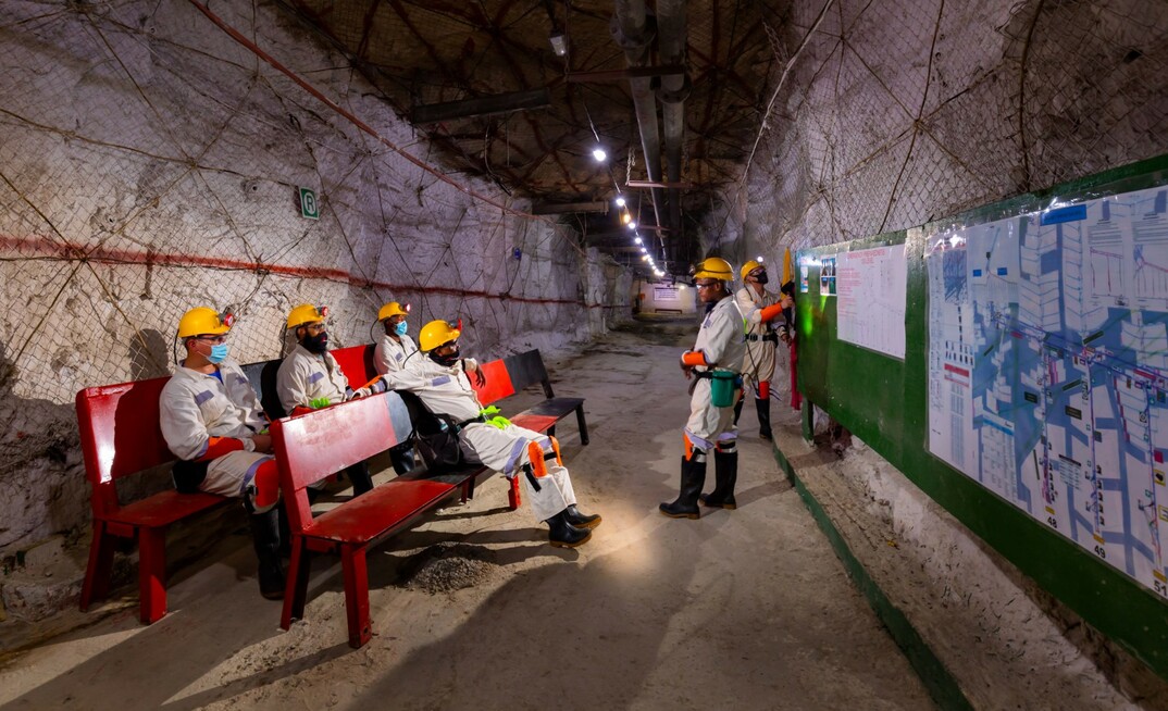 Harmony Gold's Mponeng mine in South Africa. The miner has arrested 16,000 illegal miners between 2007 and 2020. Source: Harmony Gold