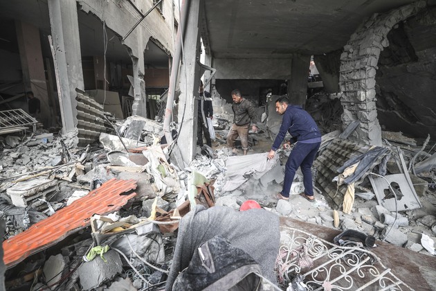 MIDEAST-GAZA-JABALIA REFUGEE CAMP-AIRSTRIKE
