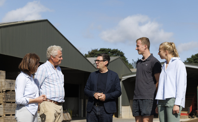 Prime Minister Andy Burnham has visited farmers in Cornwall. 