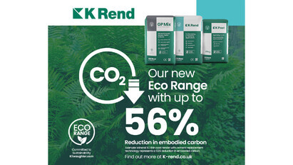 Kilwaughter Minerals Enhances Sustainability Offering with new K Rend Eco Range