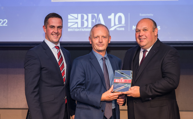 NSA chief executive Phil Stocker (centre) has received an MBE in the King's Birthday Honours