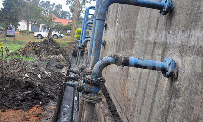 Condoms block Masaka municipality sewerage plant Condoms block Masaka municipality sewerage plant