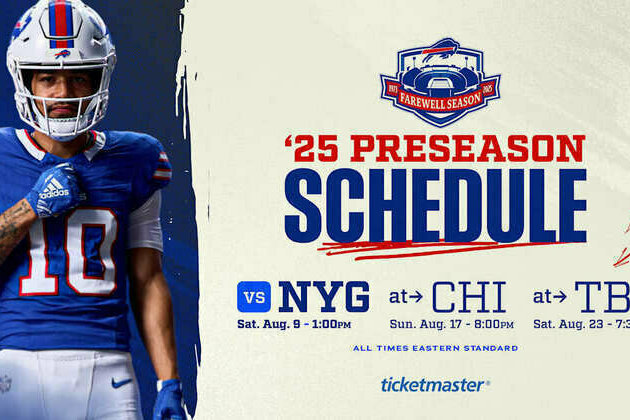 Bills announce 2025 preseason schedule