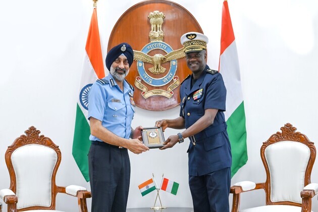 Ivorian Air Force chief meets IAF chief AP Singh, Defence Secy; holds talks on bilateral defence ties