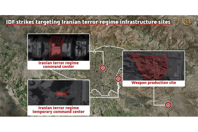 Iranian military infrastructure struck in Tehran, says IDF
