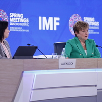 U.S.-WASHINGTON, D.C.-WBG-IMF-SPRING MEETINGS-IMF CHIEF-PRESS CONFERENCE