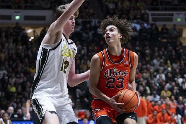 Keaton Wagler's career effort helps No. 11 Illinois outlast No. 4 Purdue