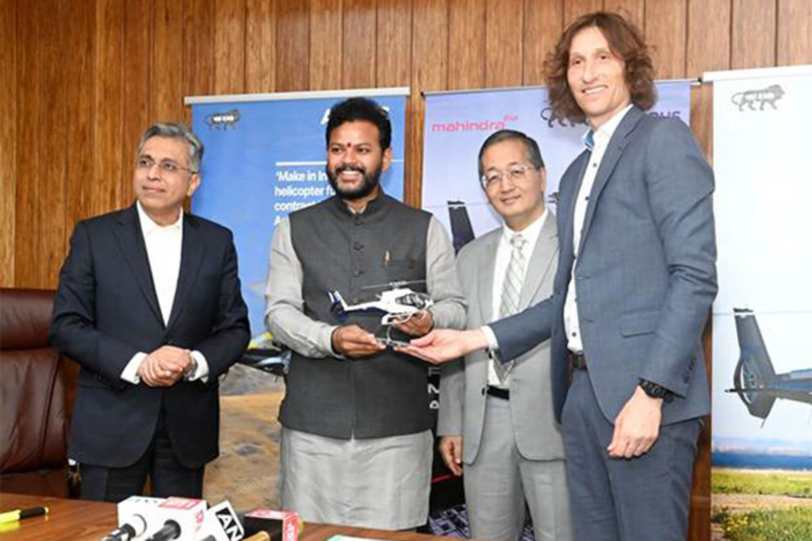 Airbus, Mahindra Aerostructures sign contract for H130 helicopter fuselage manufacturing