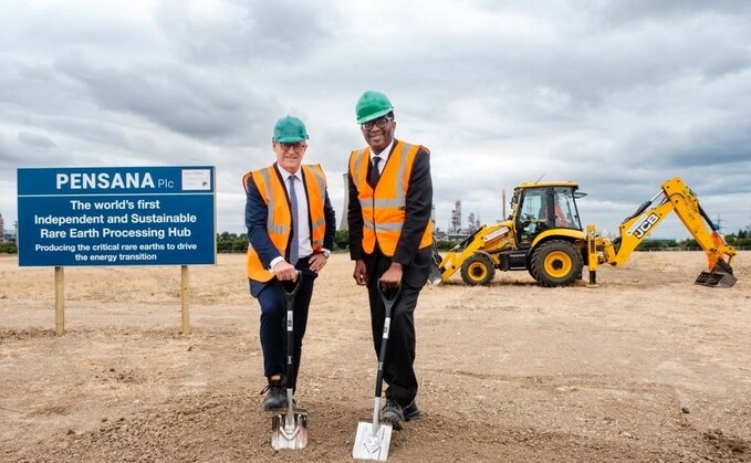 Business Secretary Kwasi Kwarteng at the breaking ground ceremony for the Pensana site | Credit: Pensana