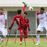 (SP)INDONESIA-JAKARTA-AMPUTEE FOOTBALL-ASIAN CUP QUALIFIERS 2025-IDN VS IRN