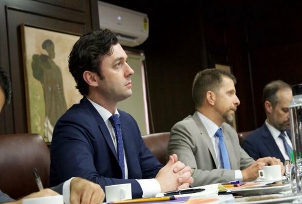 US Senator Jon Ossoff holds biz meetings, hails US-India relationship