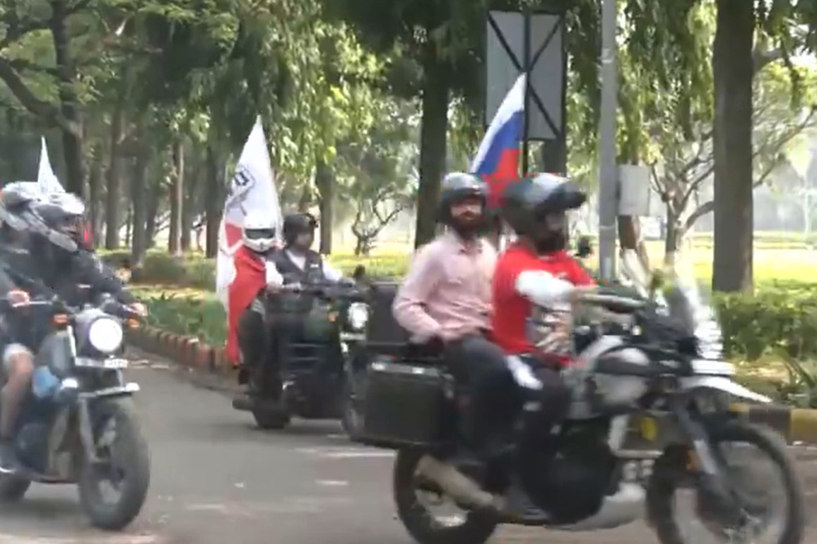 Motorcycle rally in Delhi marks 81st anniversary of Soviet Victory in Great Patriotic War