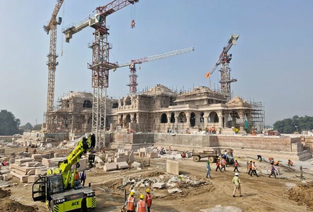 Sri Ram Janmabhoomi Tirath Kshetra Trust releases photos showing the current status of construction work