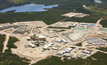 Aerial shot of Cameco's Cigar Lake mine