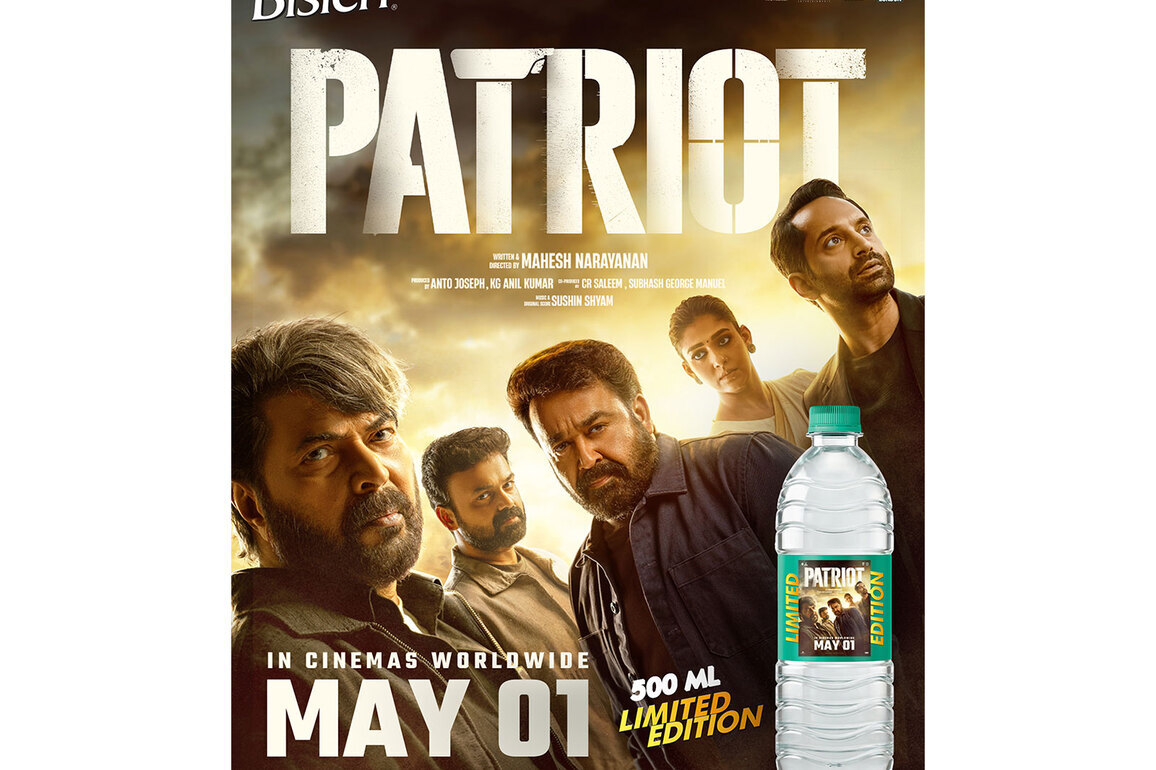 Bisleri Unveils Patriot Limited-Edition Packs Featuring Mammootty and Fahadh Faasil