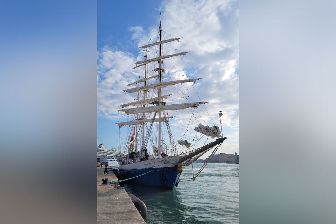 INS Sudarshini arrives in Malta as part of 22,000-nautical-mile "Lokayan-26" expedition