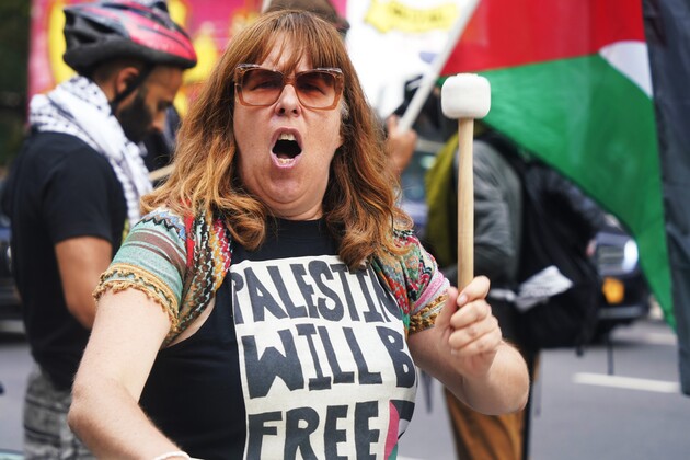 U.S.-NEW YORK-PALESTINE-RALLY