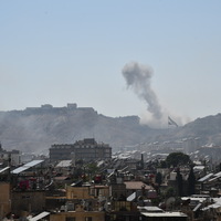 (SpotNews)SYRIA-DAMASCUS-ISRAEL-STRIKE-PRESIDENTIAL PALACE
