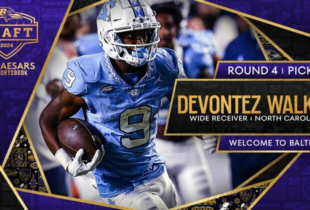 Ravens Select Wide Receiver Devontez Walker in Round 4