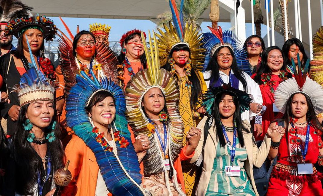 Lideranças indígenas na COP28/Divulgação