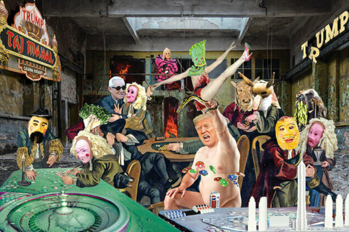 Trump takes lead role in Cold War Steve's reimagining of Hogarth's 18th-century satire, The Rake's Progess