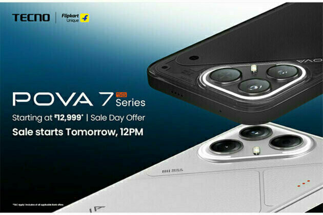#BetterFasterStronger TECNO POVA 7 Series: Special Sale Starts July 10 on Flipkart