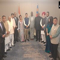 All party delegation led by Shiv Sena MP Shrikant Shinde meets Congo President's of Foreign Affairs Berthold Ulungu Ekonda Lukata