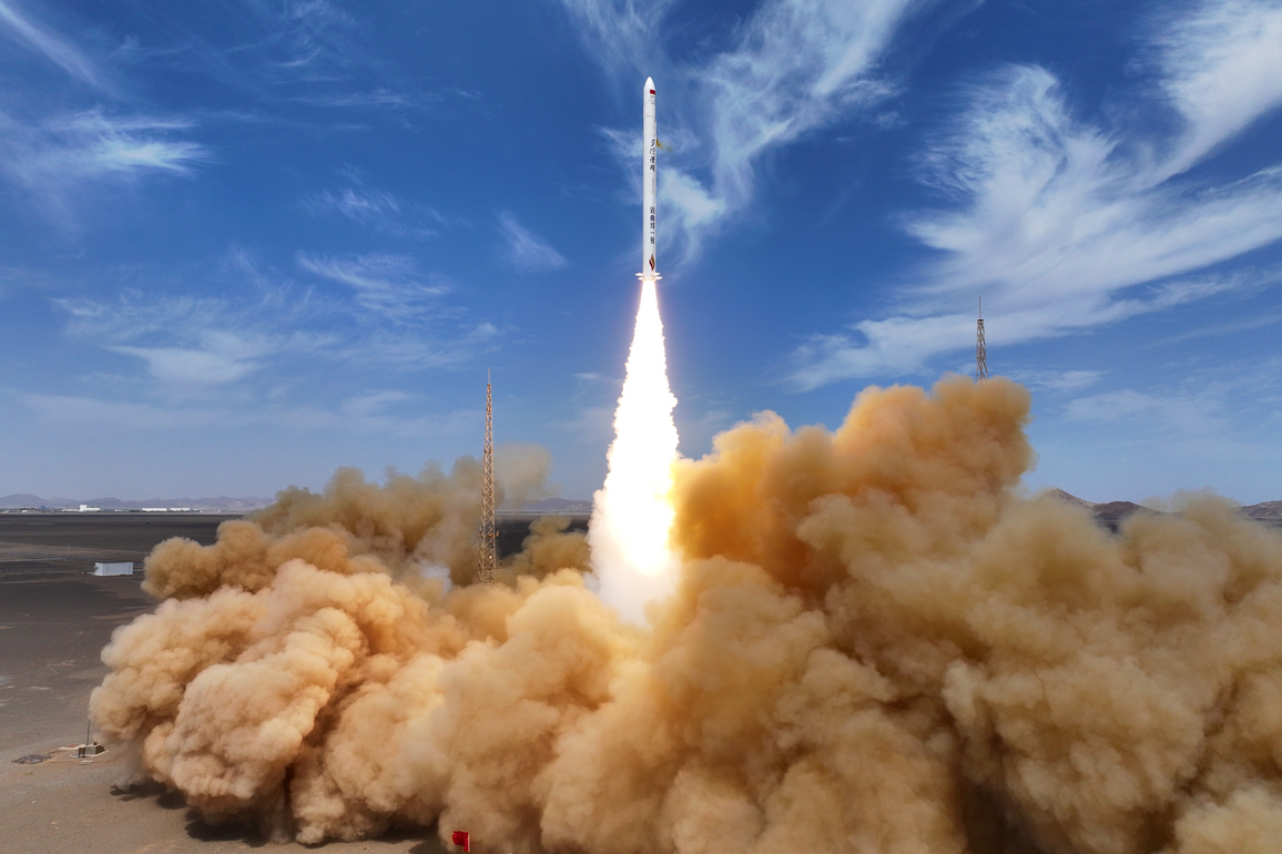 (EyesOnSci)CHINA-JIUQUAN-COMMERCIAL CARRIER ROCKET-LAUNCH (CN)