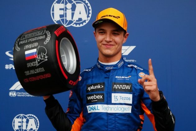 Russian GP: Lando Norris claim sensational maiden pole