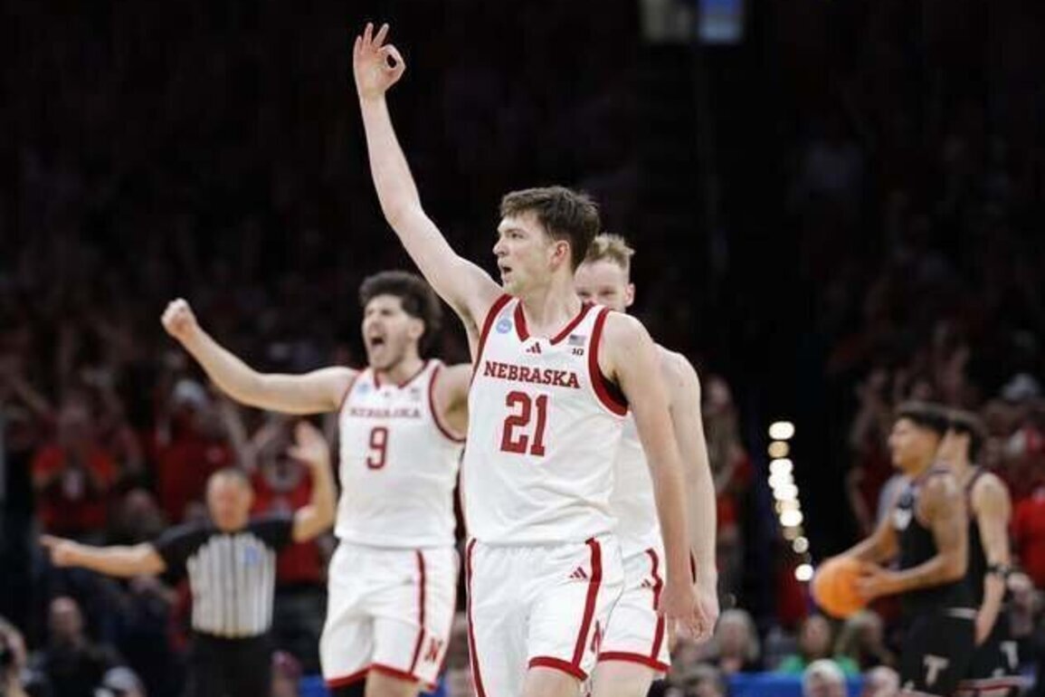 Nebraska destroys Troy for first NCAA Tournament win