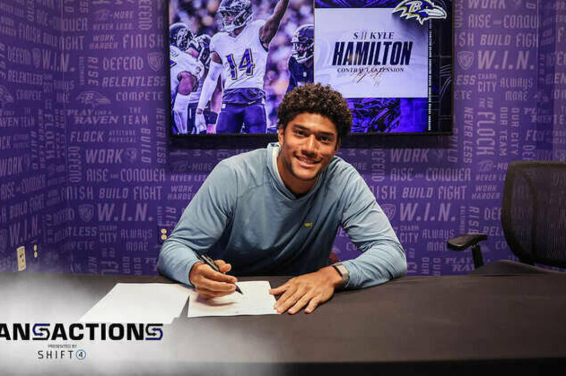 Ravens Sign Kyle Hamilton to Record-Setting Four-Year Extension