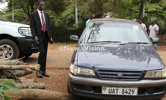 Stolen car abandoned at Jinja RDC offices Stolen car abandoned at Jinja RDC offices