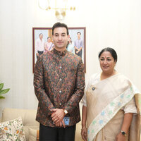 Rishab Rikhiram Sharma meets Delhi CM Rekha Gupta ahead of India tour finale