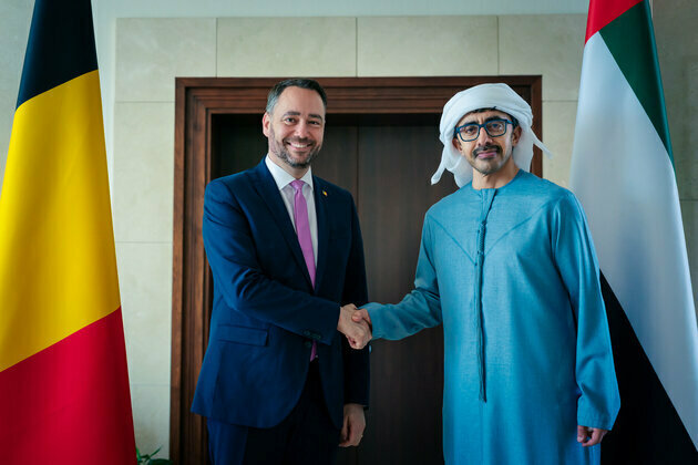 Abdullah bin Zayed receives Belgium's Deputy Prime Minister and Minister of Foreign Affairs