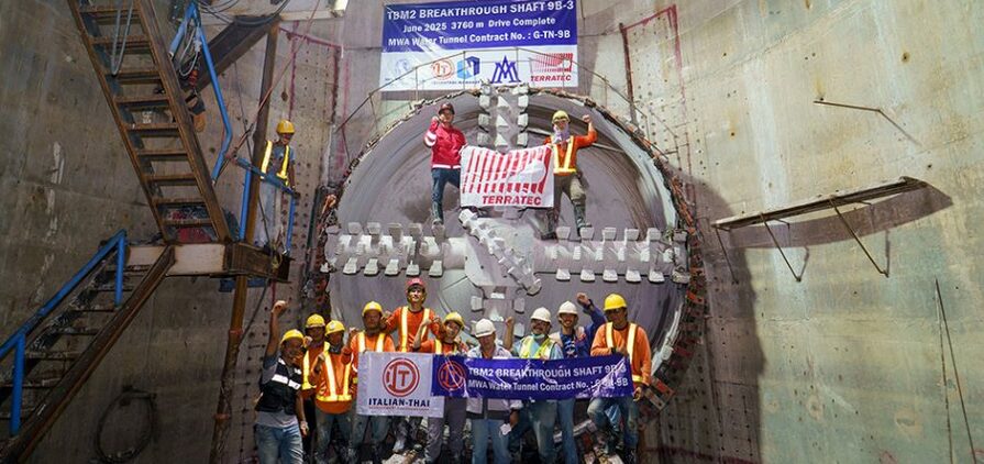 Terratec’s Ø4.39m EPB TBM breaks through on Ninth Bangkok water supply project in Thailand