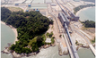  Vista aérea do terminal marítimo e centro de distribuição de Teluk Rubiah, em Lumut, na Malásia