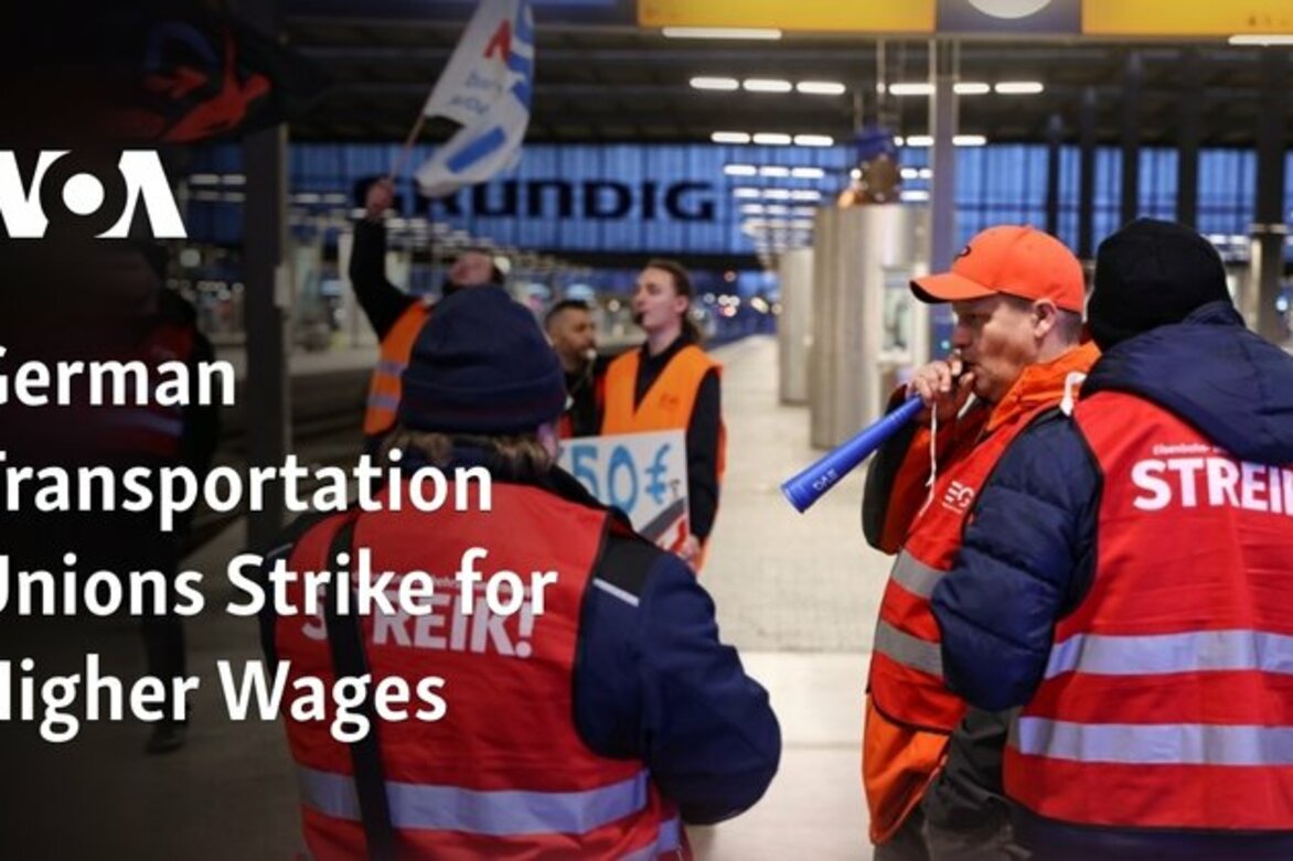 German Transportation Unions Strike for Higher Wages