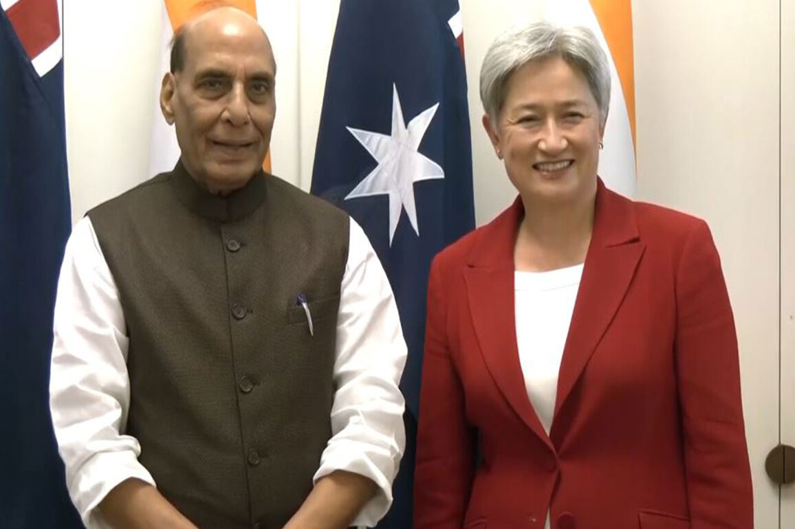 Rajnath Singh holds delegation-level talks with Australian FM Penny Wong